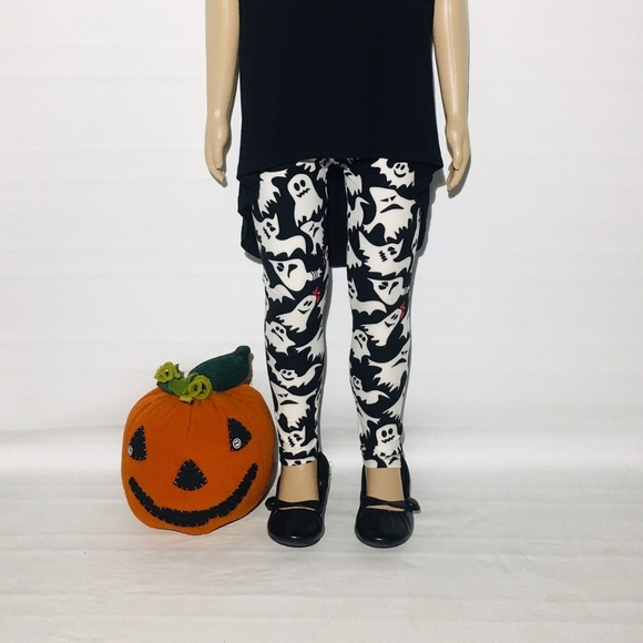 MomMe And More Other - 👻 L NEW Girls Halloween Ghost Leggings Costume, Yoga Pants, Tights